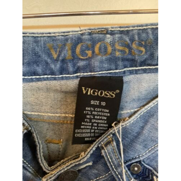 Vigoss Kids Girls Capri Jeans The Jagger Sz. 10 - Picture 3 of 4